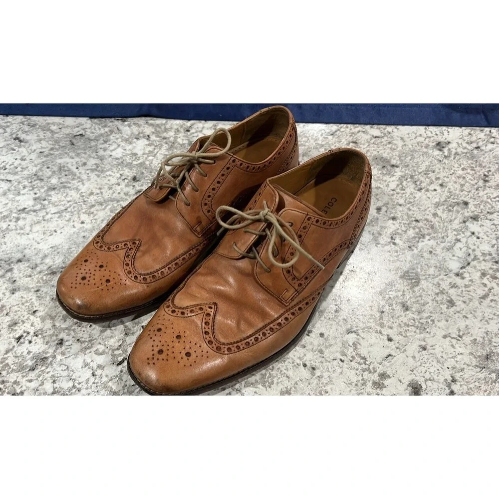 Men's 10.5 Cole Haan Brown Dress Shoes